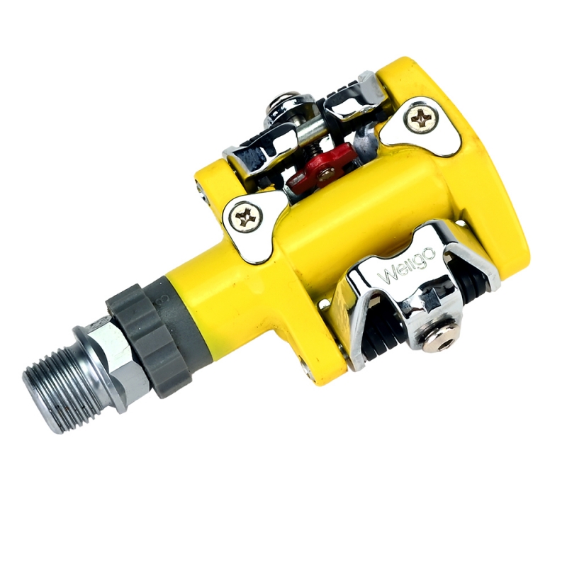 پدال  قفل شو ولگو مدل WELLGO M727 9/16 CR-MO SPD YELLOW